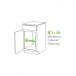 8.5 inch minimum cabinet opening